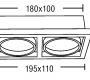 Светильник потолочный/настенный врезной Brumberg object & design - 512542