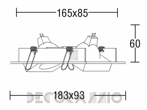 Светильник потолочный/настенный врезной Brumberg object & design - 512812