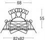 Светильник потолочный врезной Brumberg cast-aluminium - 0065.25