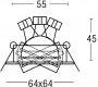 Светильник потолочный врезной Brumberg cast-aluminium - 0068.25