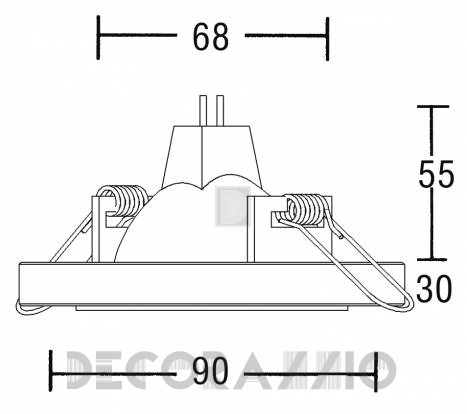 Светильник потолочный врезной Brumberg deco & object - 0282.00