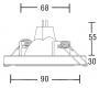 Светильник потолочный врезной Brumberg deco & object - 0282.00