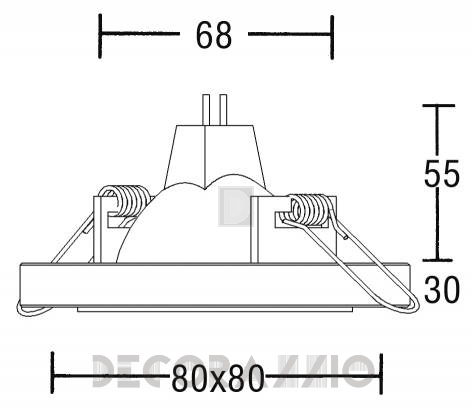 Светильник потолочный врезной Brumberg deco & object - 0283.00