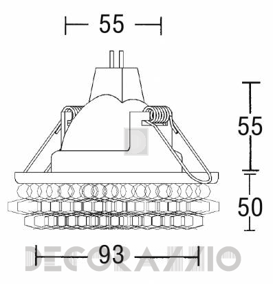 Светильник потолочный врезной Brumberg deco & object - 0286.00