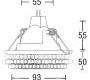 Светильник потолочный врезной Brumberg deco & object - 0286.00