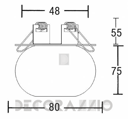Светильник потолочный врезной Brumberg deco & object - 0289.00