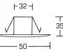 Светильник потолочный врезной Brumberg pure stainless steel - 1196.22