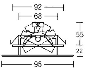 Светильник потолочный врезной Brumberg deco & object - 1920.02