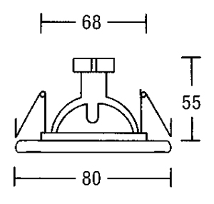 Светильник потолочный врезной Brumberg iron - 1924.15