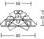 Светильник потолочный врезной Brumberg iron - 1925.07