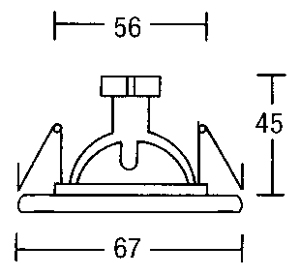 Светильник потолочный врезной Brumberg iron - 1926.02
