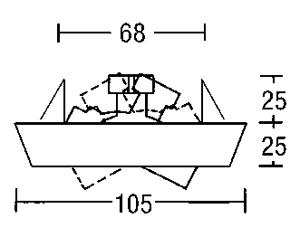 Светильник потолочный врезной Brumberg iron - 1998.02