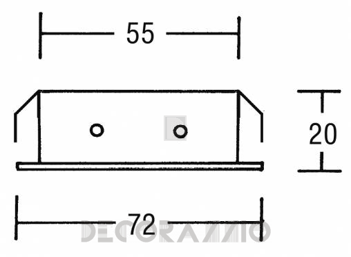 Светильник потолочный врезной Brumberg recessed spots for furnitures - 2007.02