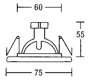 Светильник потолочный врезной Brumberg cast-aluminium - 2033.05