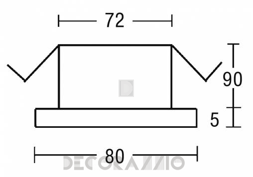 Светильник потолочный врезной Brumberg with high degree of protection - 2062.02