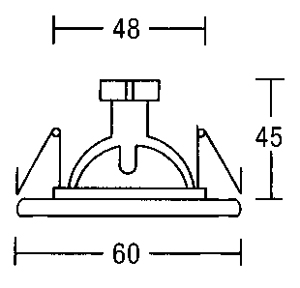 Светильник потолочный врезной Brumberg cast-aluminium - 2103.02