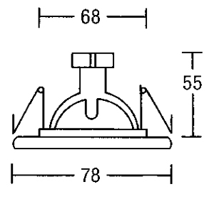 Светильник потолочный врезной Brumberg cast-aluminium - 2117.02