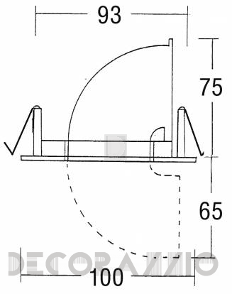 Светильник потолочный врезной Brumberg cast-aluminium - 2139.02