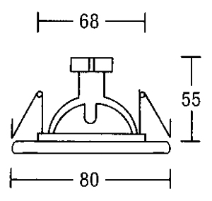 Светильник потолочный врезной Brumberg cast-aluminium - 2170.02