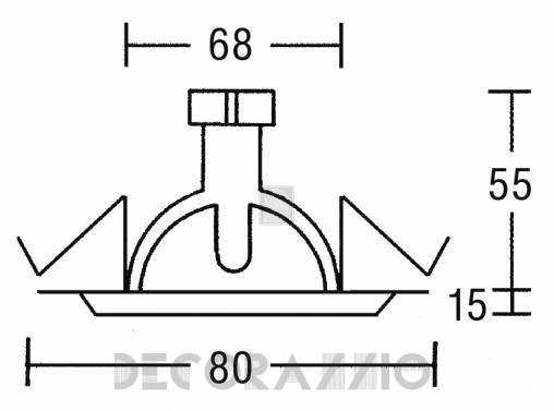 Светильник потолочный врезной Brumberg with high degree of protection - 2178.02