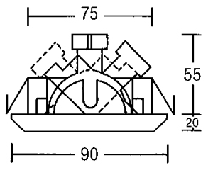 Светильник потолочный врезной Brumberg with high degree of protection - 2180.25