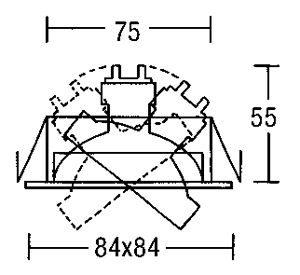 Светильник потолочный врезной Brumberg cast-aluminium - 2204.02