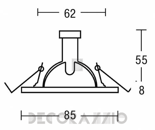 Светильник потолочный врезной Brumberg with high degree of protection - 2264.22