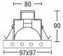 Светильник потолочный врезной Brumberg deco & object - 2284.02W