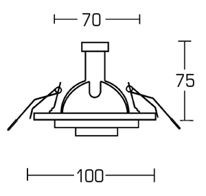 Светильник потолочный врезной (Светильник точечный) Brumberg with high degree of protection - 2293.02