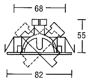 Светильник потолочный врезной (Светильник точечный) Brumberg iron - 2295.02