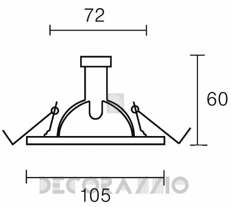 Светильник уличный потолочный врезной (Светильник точечный) Brumberg outdoor lighting - 2310.22