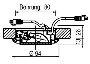 Светильник потолочный врезной (Светильник точечный) Brumberg recessed spots for furnitures - 2452.05
