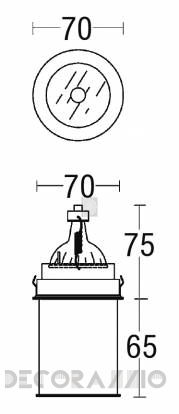 Светильник потолочный врезной Brumberg deco & object - 2531.15