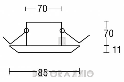 Светильник потолочный врезной (Светильник точечный) Brumberg recessed spots for furnitures - 2671.02