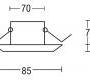 Светильник потолочный врезной (Светильник точечный) Brumberg recessed spots for furnitures - 2671.02