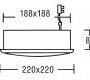 Светильник потолочный/настенный врезной Brumberg loudspeaker - 3084.07