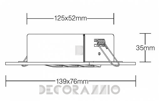 Светильник потолочный врезной (Светильник точечный) Brumberg LED-ceiling lights - P3628W