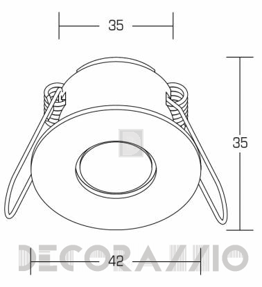 Светильник потолочный врезной (Светильник точечный) Brumberg LED-light point - P3650W