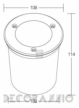 Светильник уличный напольный врезной Brumberg outdoor lighting - P3867W