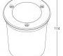 Светильник уличный напольный врезной Brumberg outdoor lighting - P3867W