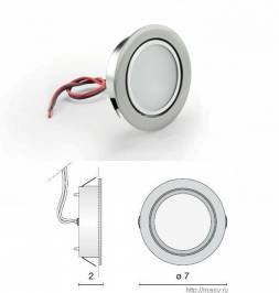 Светильник  потолочный/настенный врезной (Светильник точечный) Egoluce Zen Led, 6365.01