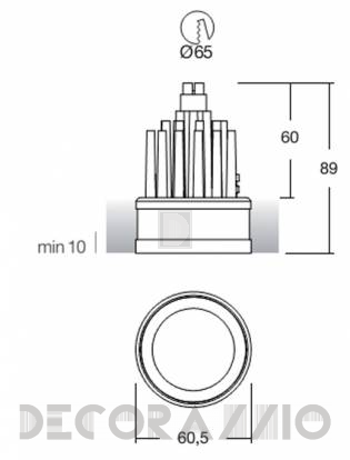 Светильник потолочный/настенный врезной i-Led ROUND SPOTS - 94600