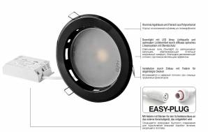 Светильник  потолочный/настенный врезной i-Led DOWNLIGHTS, 94667