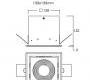 Светильник потолочный/настенный врезной i-Led SQUARE SPOTS - 92160