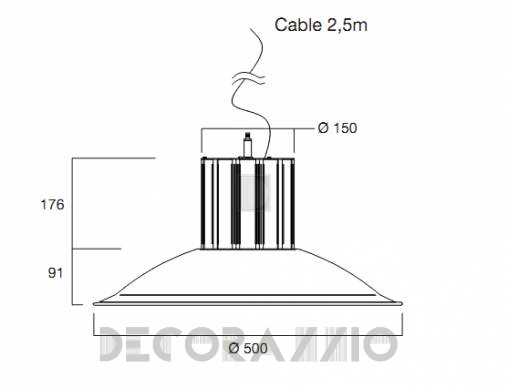 Светильник потолочный/настенный врезной i-Led CEILINGS - 94845