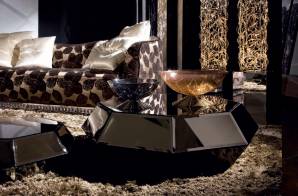 Кофейный, журнальный столик JC Passion Pearl, Dia-46