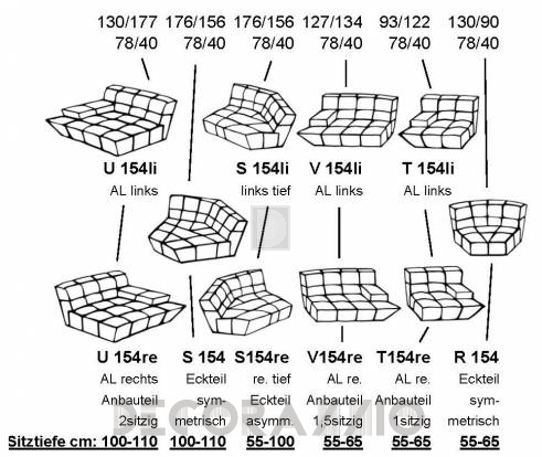 Диван модульный Bretz Cloud7 - G154_1