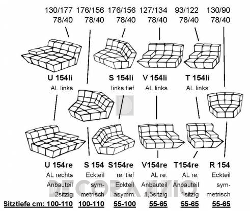Диван модульный Bretz Cloud7 - VSU154_1