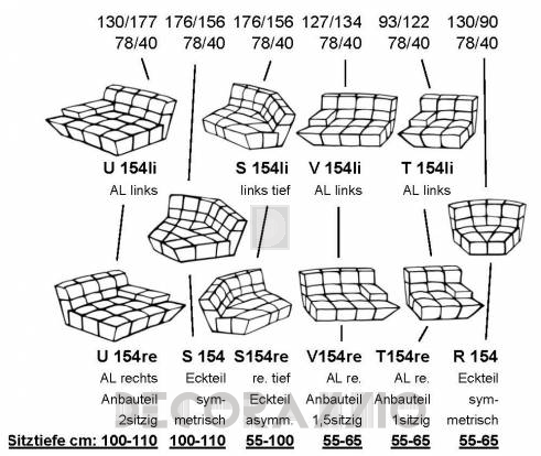 Диван модульный Bretz Cloud7 - Vli+R+Vre154_1