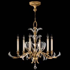 Светильник  потолочный подвесной (Люстра) Fine Art Lamps Beveled Arcs Gold, 762640